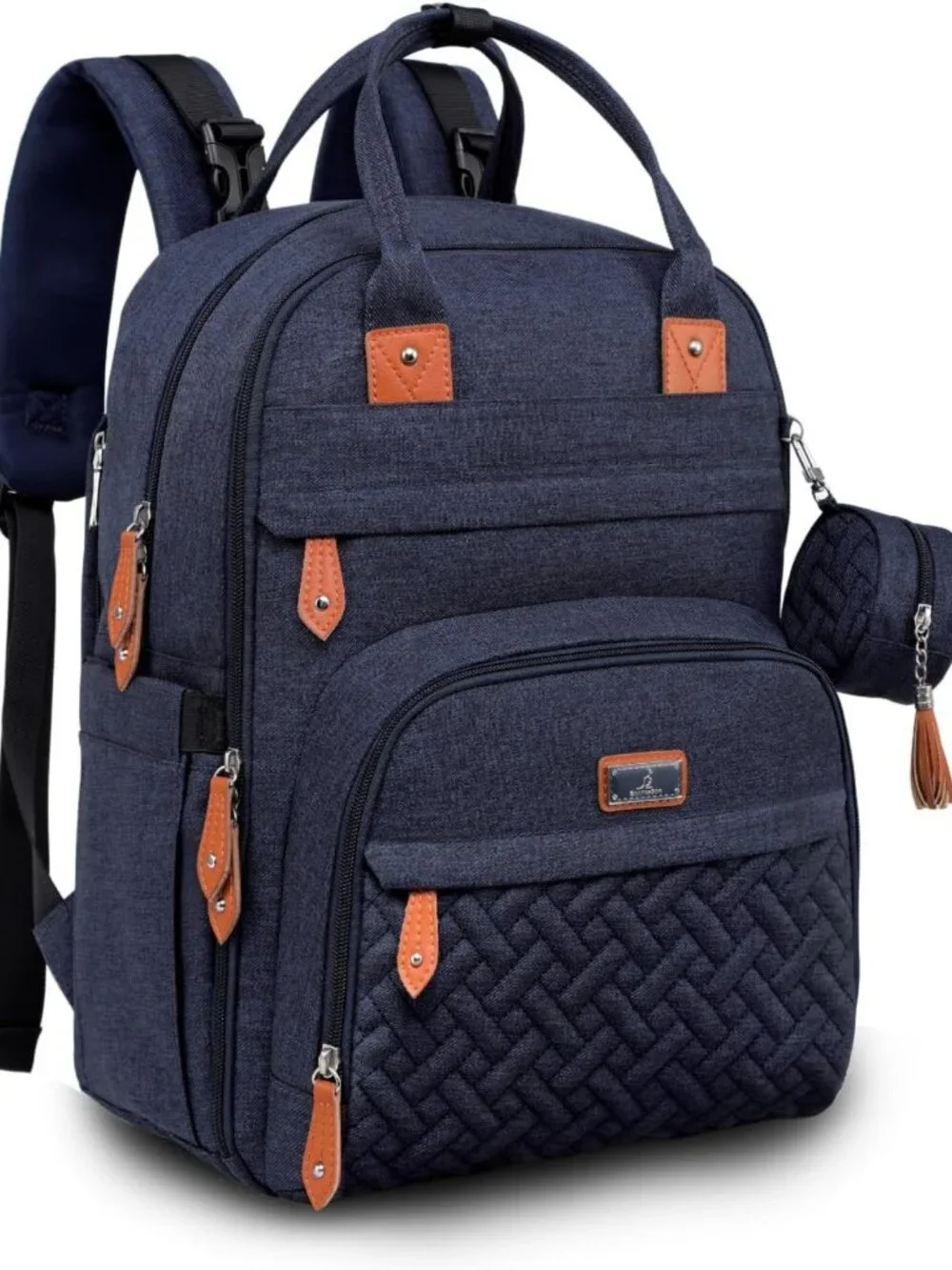 Multi-Functional Water-Resistant Diaper Bag Backpack with Changing Pad